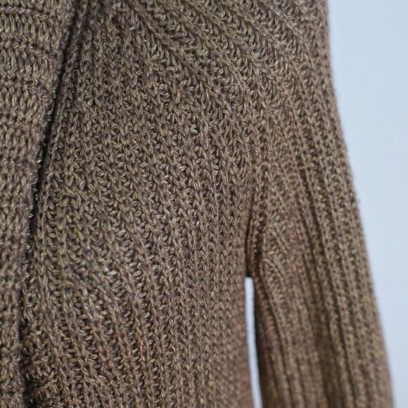 INC International Concepts XL Brown Acrylic Nylon Knit Cardigan Sweater - Picture 3 of 7